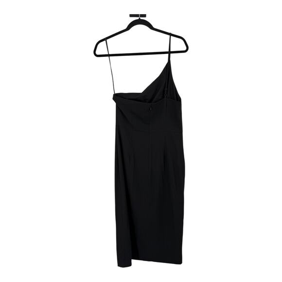 Petal & Pup Xiomar one shoulder midi dress black size 8 - Picture 5 of 9